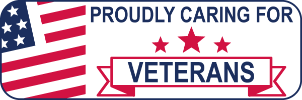 Badge - Proudly Caring For Veterans
